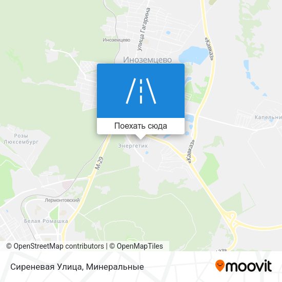 Карта Сиреневая Улица