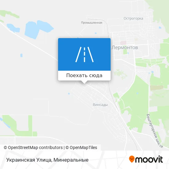 Карта Украинская Улица
