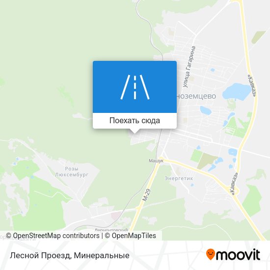 Карта Лесной Проезд