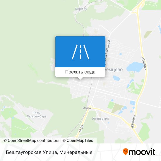Карта Бештаугорская Улица