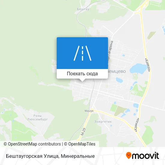 Карта Бештаугорская Улица
