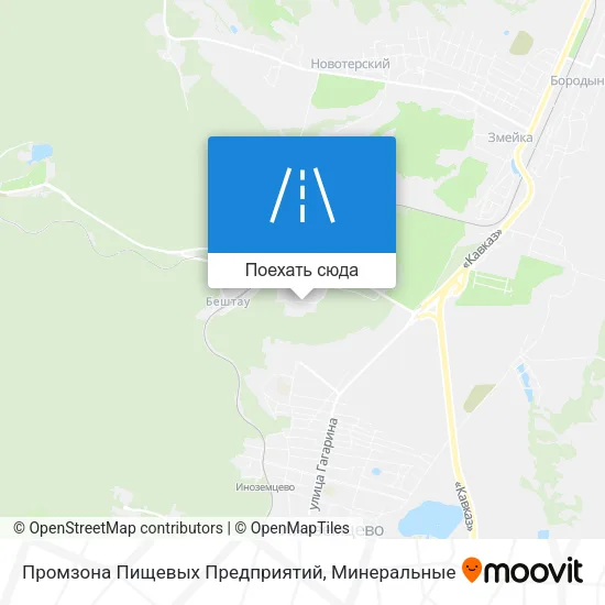Карта Промзона Пищевых Предприятий