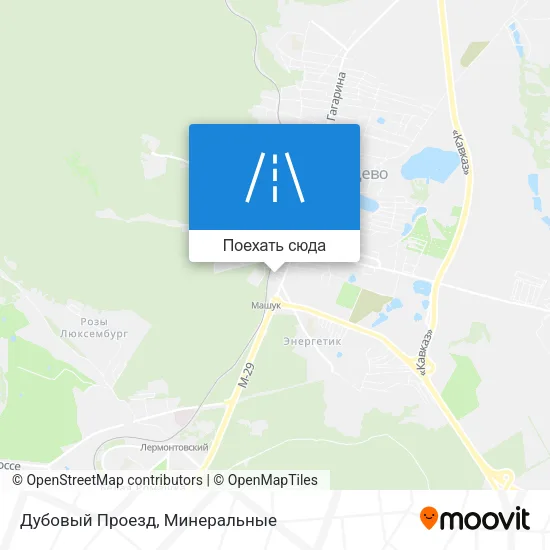 Карта Дубовый Проезд