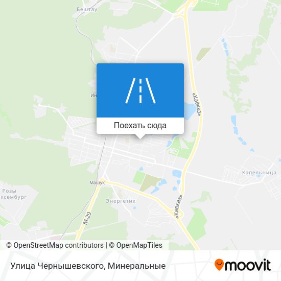 Карта Улица Чернышевского