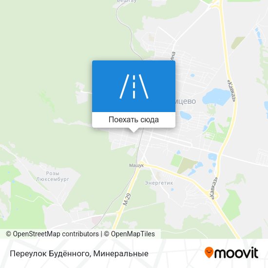 Карта Переулок Будённого