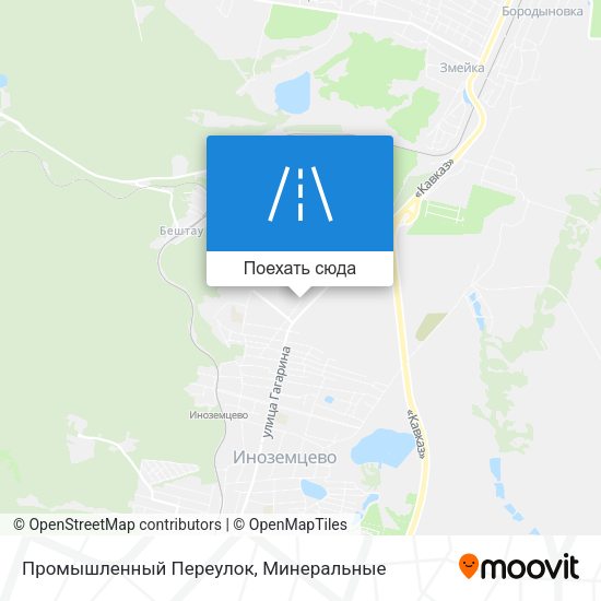 Карта Промышленный Переулок