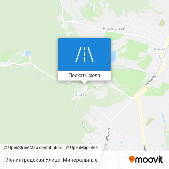 Карта Ленинградская Улица