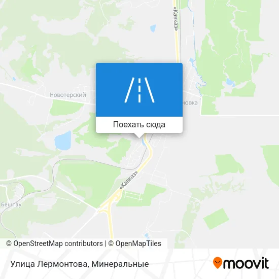 Карта Улица Лермонтова