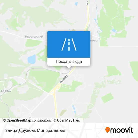 Карта Улица Дружбы