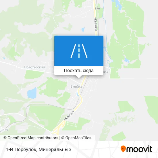 Карта 1-Й Переулок