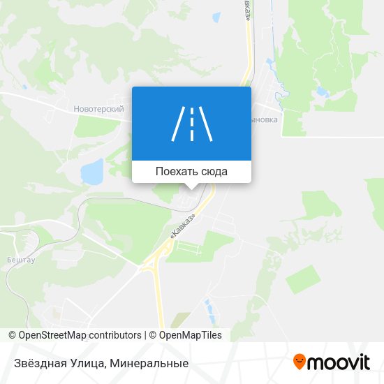 Карта Звёздная Улица