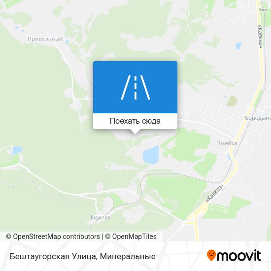 Карта Бештаугорская Улица