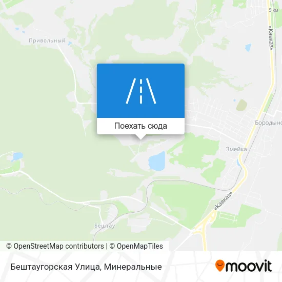 Карта Бештаугорская Улица