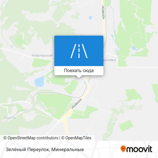 Карта Зелёный Переулок