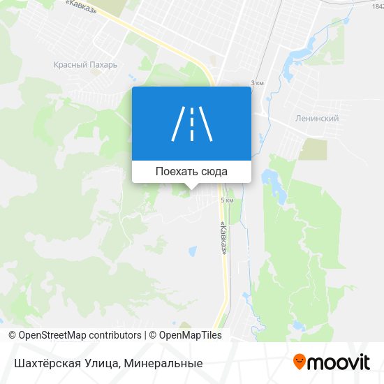 Карта Шахтёрская Улица