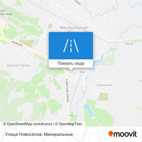 Карта Улица Новосёлов