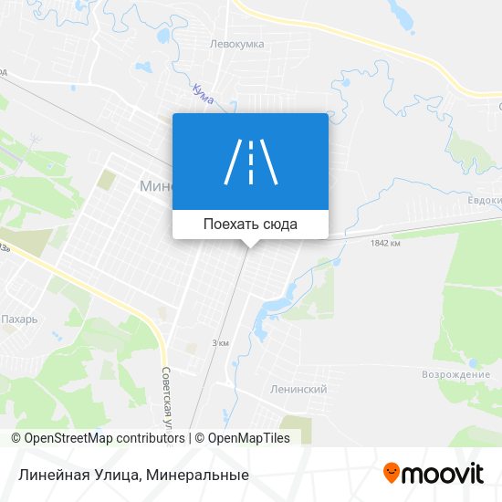 Карта Линейная Улица