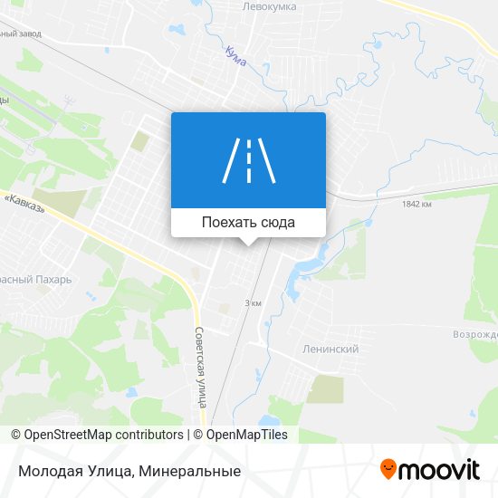 Карта Молодая Улица