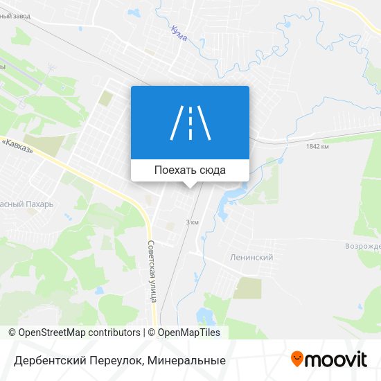Карта Дербентский Переулок