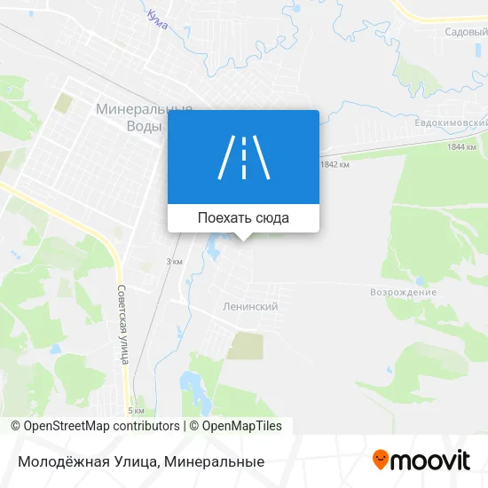 Карта Молодёжная Улица