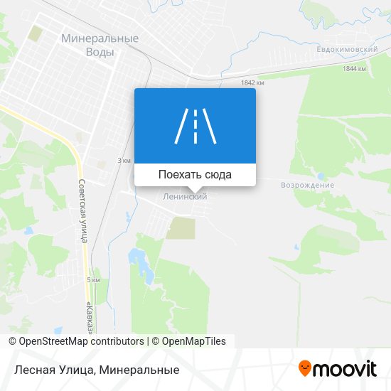 Карта Лесная Улица