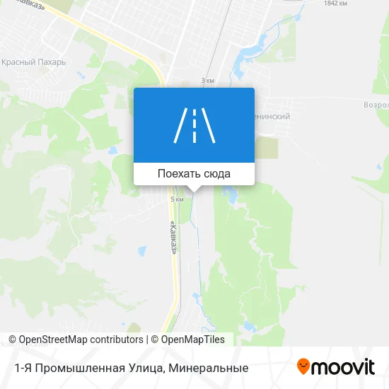 Карта 1-Я Промышленная Улица