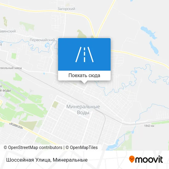 Карта Шоссейная Улица