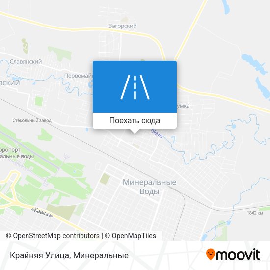 Карта Крайняя Улица