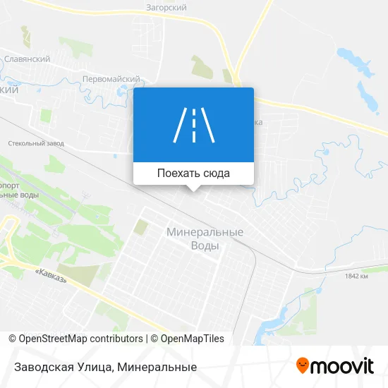 Карта Заводская Улица