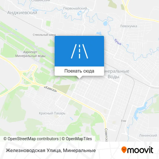 Карта Железноводская Улица