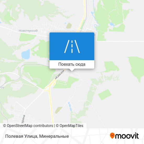 Карта Полевая Улица