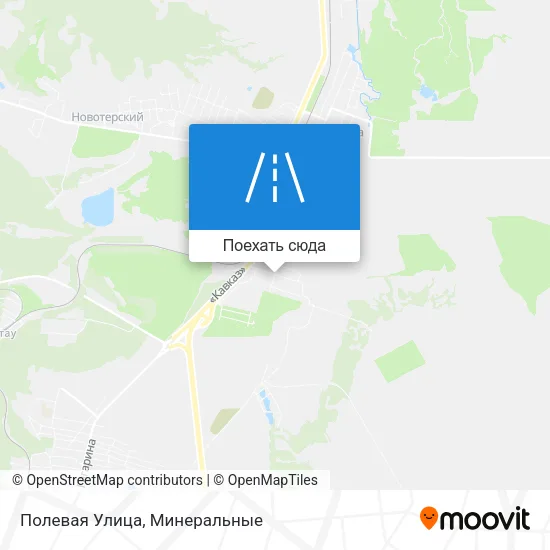 Карта Полевая Улица