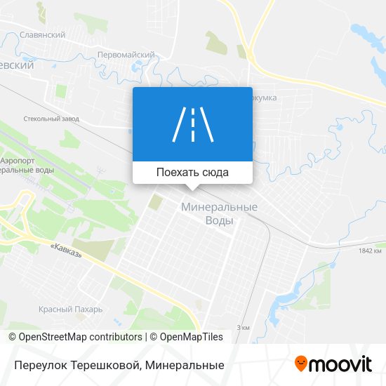 Карта Переулок Терешковой