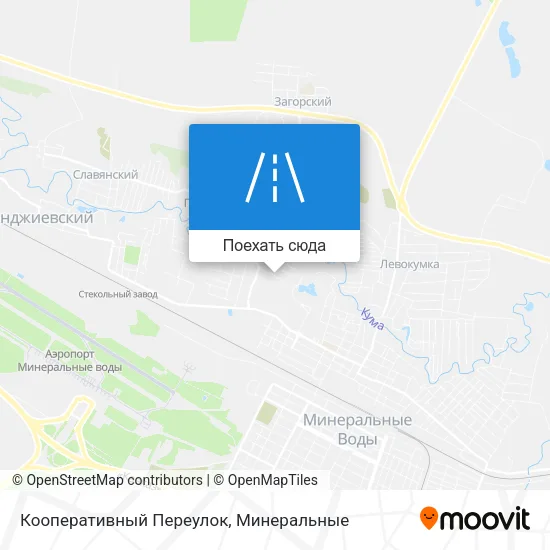 Карта Кооперативный Переулок