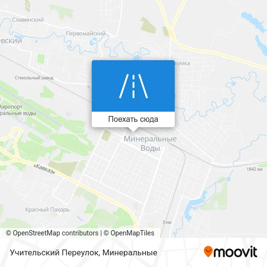 Карта Учительский Переулок