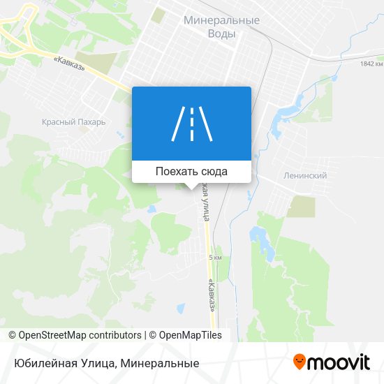 Карта Юбилейная Улица