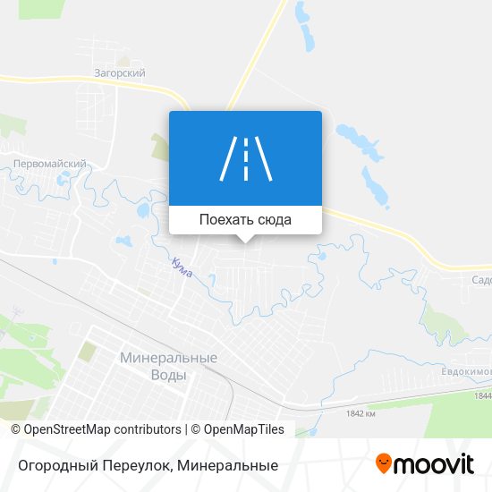 Карта Огородный Переулок