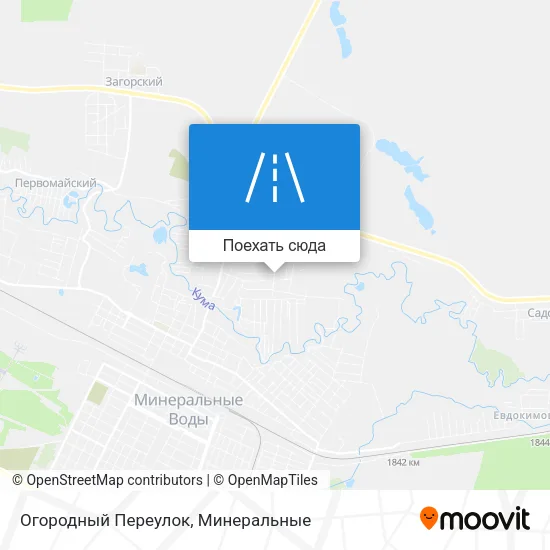 Карта Огородный Переулок