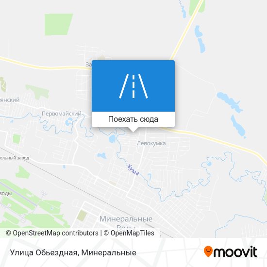 Карта Улица Обьездная