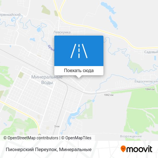 Карта Пионерский Переулок