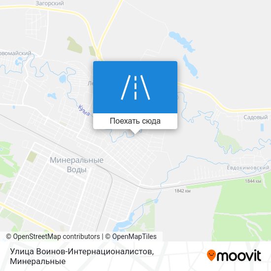Карта Улица Воинов-Интернационалистов
