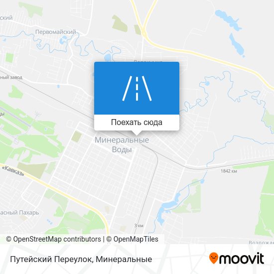 Карта Путейский Переулок