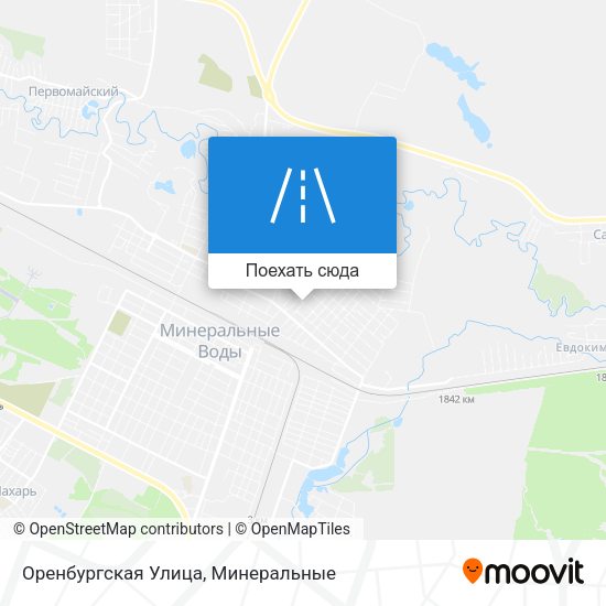 Карта Оренбургская Улица