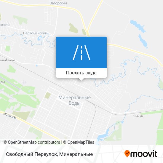 Карта Свободный Переулок
