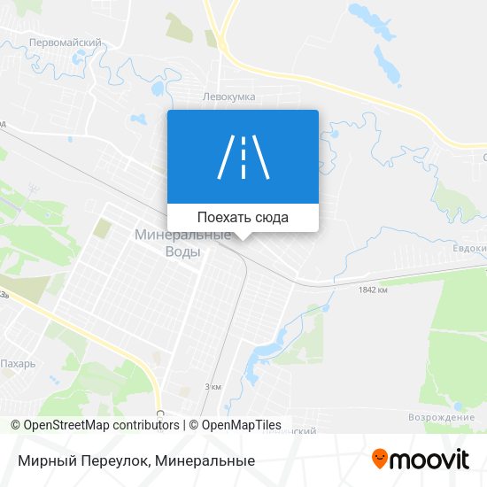 Карта Мирный Переулок