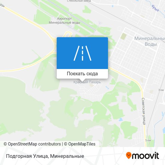 Карта Подгорная Улица