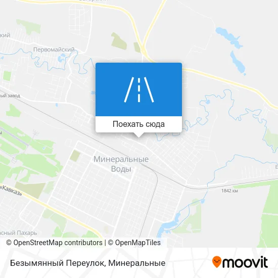 Карта Безымянный Переулок