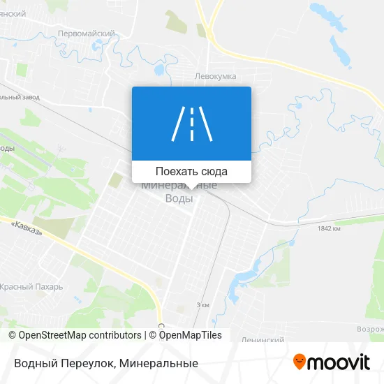 Карта Водный Переулок