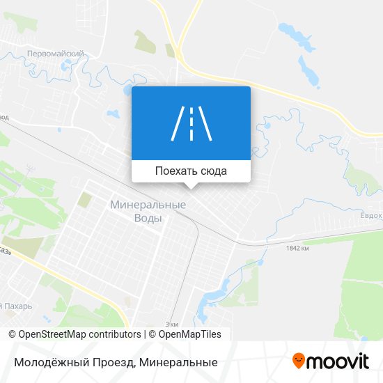 Карта Молодёжный Проезд