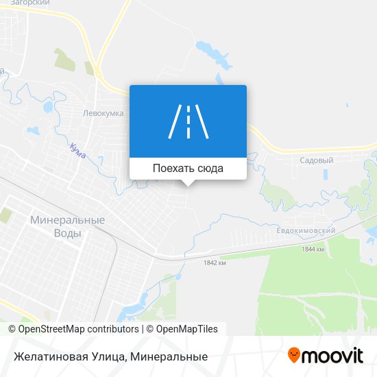 Карта Желатиновая Улица